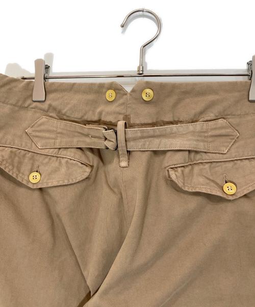 COMOLI（コモリ）COMOLI (コモリ) 製品染 バックストラップパンツ/S03-03001 ブラウン サイズ:2の古着・服飾アイテム