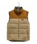 Patagonia（パタゴニア）の古着「Reversible Bivy Down Vest」｜ブラウン×カーキ
