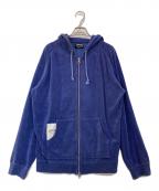 stussyステューシー）の古着「パイルジップパーカー」｜ブルー