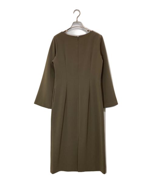 MARW UNITED ARROWS（マルゥ ユナイテッドアローズ）MARW UNITED ARROWS (マルゥ ユナイテッドアローズ) フレアスリーブブラウスワンピース ブラウン サイズ:SIZE 36の古着・服飾アイテム