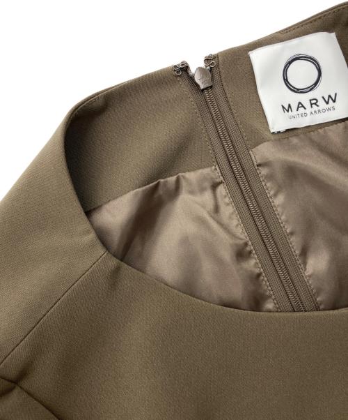 MARW UNITED ARROWS（マルゥ ユナイテッドアローズ）MARW UNITED ARROWS (マルゥ ユナイテッドアローズ) フレアスリーブブラウスワンピース ブラウン サイズ:SIZE 36の古着・服飾アイテム