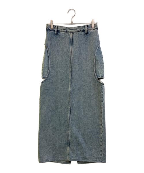 CLANE（クラネ）CLANE (クラネ) カットデザインデニムスカート/16109-5192 インディゴ サイズ:1の古着・服飾アイテム