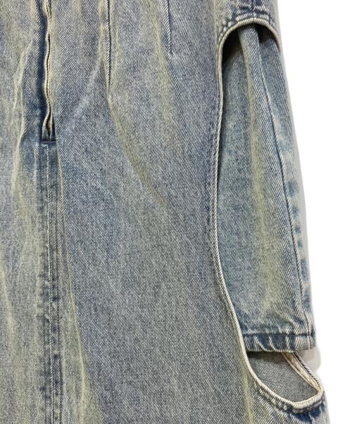 CLANE（クラネ）CLANE (クラネ) カットデザインデニムスカート/16109-5192 インディゴ サイズ:1の古着・服飾アイテム