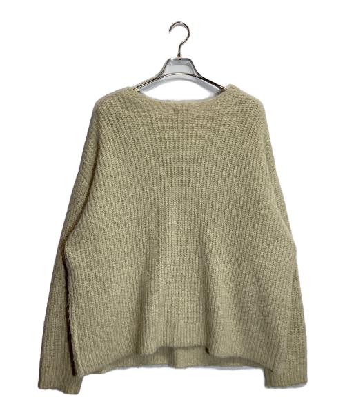 KnuthMarf（クヌースマーフ）KnuthMarf (クヌースマーフ) Uneck knit pullover アイボリー サイズ:FREEの古着・服飾アイテム