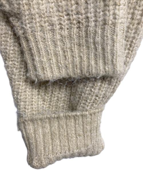 KnuthMarf（クヌースマーフ）KnuthMarf (クヌースマーフ) Uneck knit pullover アイボリー サイズ:FREEの古着・服飾アイテム