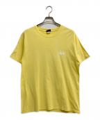 stussyステューシー）の古着「ロゴプリントTシャツ」｜イエロー