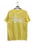 stussy (ステューシー) ロゴプリントTシャツ イエロー サイズ:Ⅿ：4500円