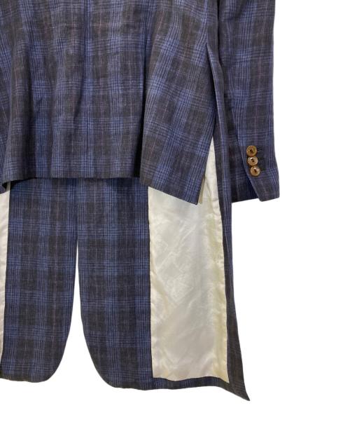 Vivienne Westwood man（ヴィヴィアン ウェストウッド マン）Vivienne Westwood man (ヴィヴィアン ウェストウッド マン) 変形リネンジャケット/VW-W1-74239 ネイビー サイズ:44の古着・服飾アイテム