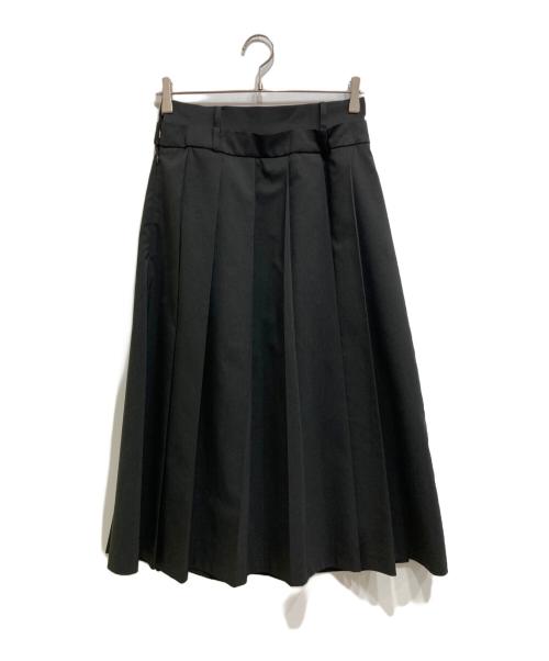 RAY BEAMS（レイ ビームス）RAY BEAMS (レイ ビームス) ダブル ベルト プリーツ スカート ブラック サイズ:1の古着・服飾アイテム
