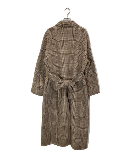 TODAYFUL（トゥデイフル）TODAYFUL (トゥデイフル) ステンカラーチェックコート ベージュ サイズ:38の古着・服飾アイテム