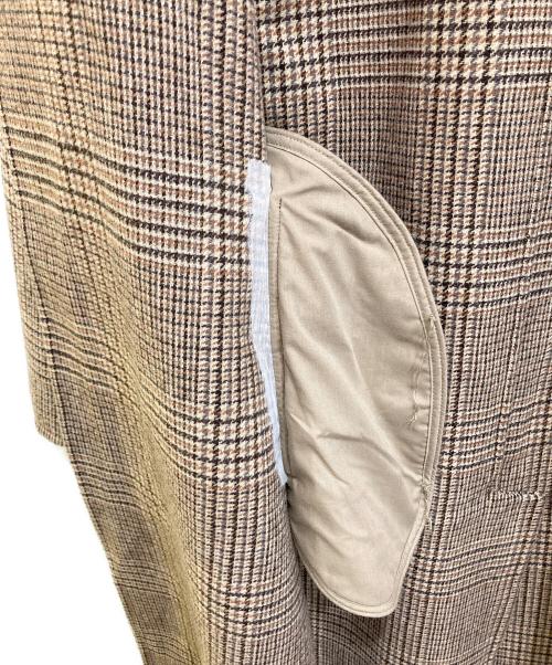 TODAYFUL（トゥデイフル）TODAYFUL (トゥデイフル) ステンカラーチェックコート ベージュ サイズ:38の古着・服飾アイテム