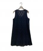 COMME des GARCONSコムデギャルソン）の古着「レースワンピース」｜ネイビー