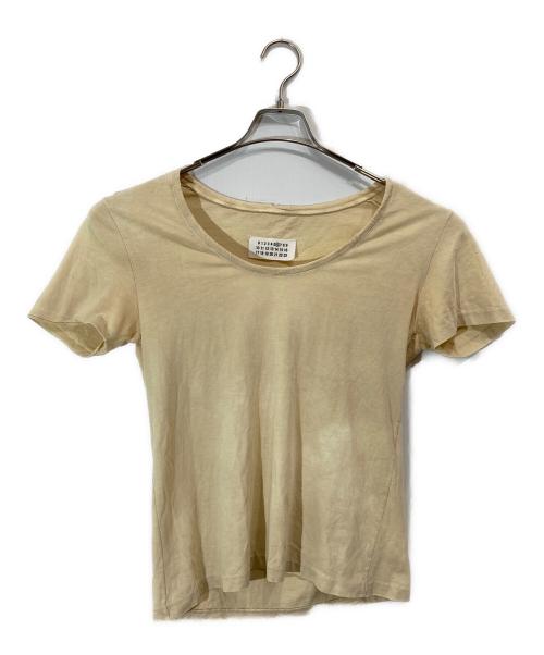 MM6 Maison Margiela（エムエムシックスメゾンマルジェラ）MM6 Maison Margiela (エムエムシックスメゾンマルジェラ) デザインカットソー ベージュ サイズ:下記参照の古着・服飾アイテム