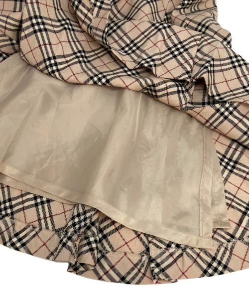 BURBERRY BLUE LABEL（バーバリーロンドンブルーレーベル）BURBERRY BLUE LABEL (バーバリーブルーレーベル) フレアスカート/FLF64-594-43 ベージュ サイズ:36の古着・服飾アイテム