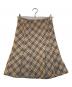 BURBERRY BLUE LABEL（バーバリーブルーレーベル）の古着「フレアスカート/FLF64-594-43」｜ベージュ