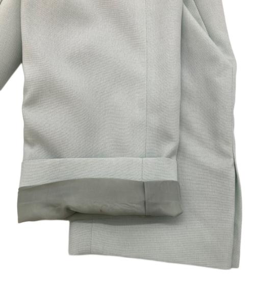 FRAY ID（フレイ アイディー）FRAY ID (フレイ アイディー) ウエストリボンノーカラージャケット グリーン サイズ:SIZE Lの古着・服飾アイテム