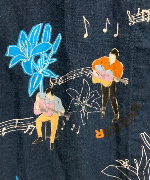 RED EAR（レッドイアー）RED EAR (レッドイアー) 総柄シャツ/182655 ネイビー サイズ:XXLの古着・服飾アイテム