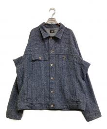 RED EAR（レッドイアー）の古着「ジャガードワークブルゾン/232603 RG101」｜ネイビー