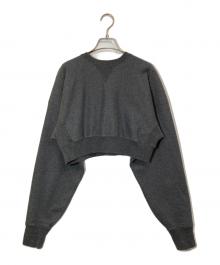 TODAYFUL（トゥデイフル）の古着「Cropped Sweat Pullover/12410603」｜グレー