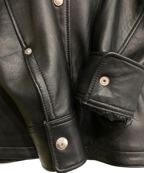 Schott（ショット）Schott (ショット) LAMB LEATHER SHIRT/3111029 ブラック サイズ:Mの古着・服飾アイテム