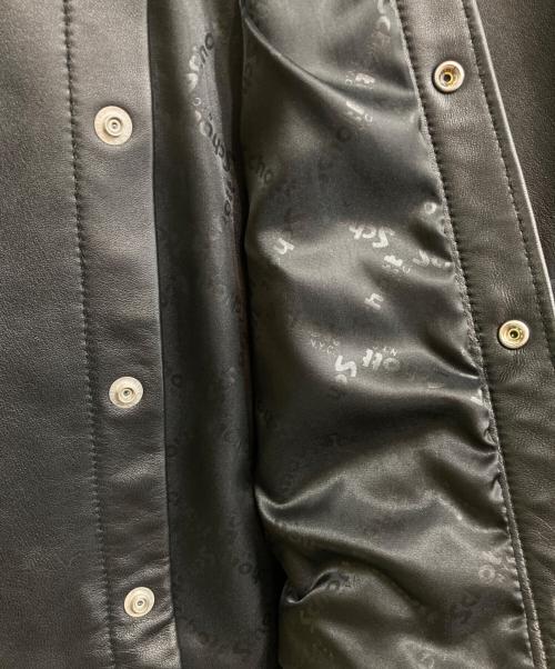 Schott（ショット）Schott (ショット) LAMB LEATHER SHIRT/3111029 ブラック サイズ:Mの古着・服飾アイテム