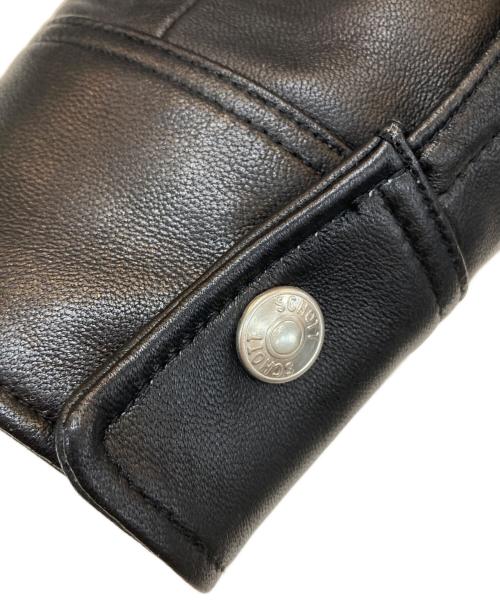 Schott（ショット）Schott (ショット) LAMB LEATHER SHIRT/3111029 ブラック サイズ:Mの古着・服飾アイテム