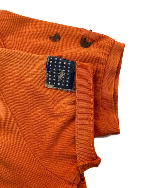 POLO RALPH LAUREN（ポロ・ラルフローレン）POLO RALPH LAUREN (ポロ・ラルフローレン) リメイク風ポロシャツ オレンジ サイズ:Sの古着・服飾アイテム