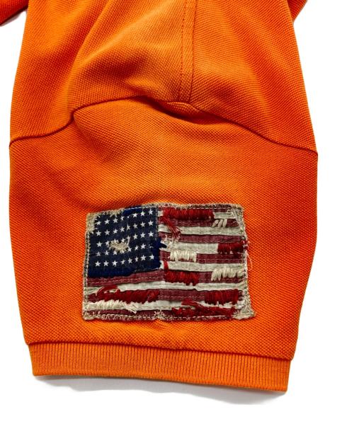 POLO RALPH LAUREN（ポロ・ラルフローレン）POLO RALPH LAUREN (ポロ・ラルフローレン) リメイク風ポロシャツ オレンジ サイズ:Sの古着・服飾アイテム