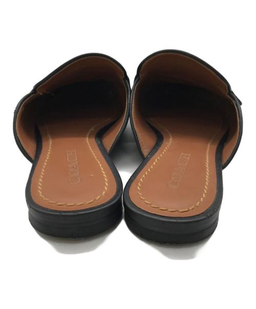 COACH（コーチ）COACH (コーチ) ホース＆キャリッジ スリッパ ブラック サイズ:23.5の古着・服飾アイテム