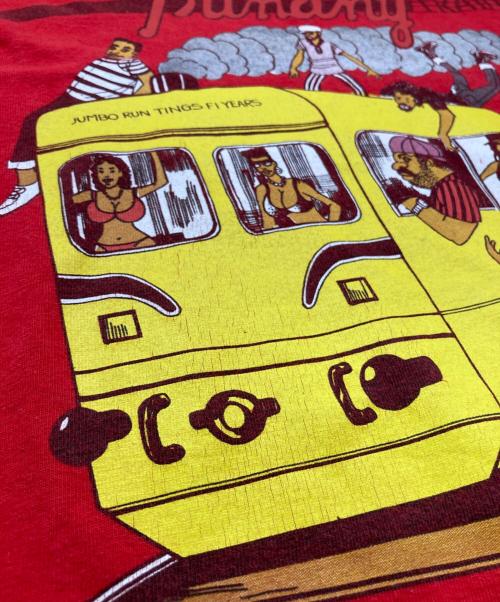 SUPREME（シュプリーム）Supreme (シュプリーム) Limonious punany train tee レッド サイズ:Mの古着・服飾アイテム