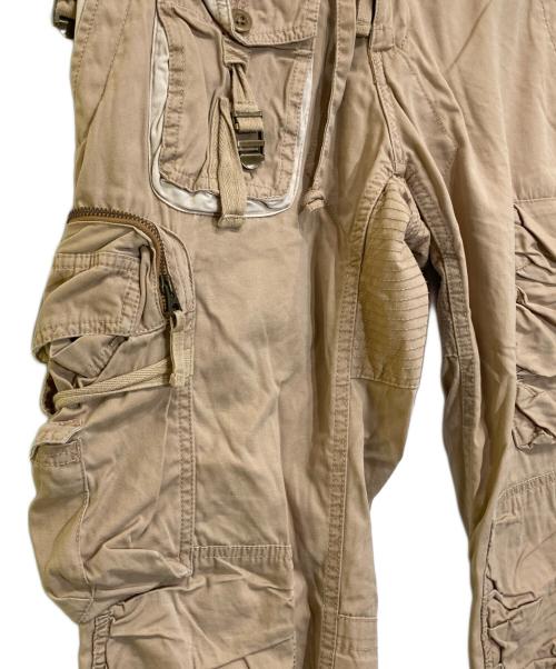 RALPH LAUREN（ラルフローレン）RALPH LAUREN (ラルフローレン) マルチポケットパラシュートパンツ ベージュ サイズ:4の古着・服飾アイテム