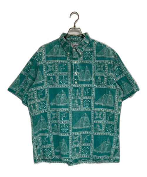 reyn spooner（レイン スプナー）reyn spooner (レイン スプナー) ハーフボタンシャツ グリーン サイズ:-の古着・服飾アイテム