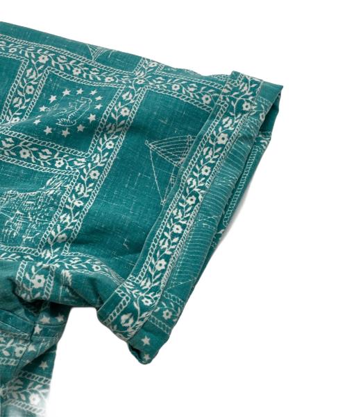 reyn spooner（レイン スプナー）reyn spooner (レイン スプナー) ハーフボタンシャツ グリーン サイズ:-の古着・服飾アイテム