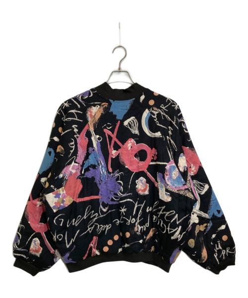 GOOUCH for men（グーチ）GOOUCH for men (グーチ) 総柄ジップブルゾン ブラック サイズ:-の古着・服飾アイテム