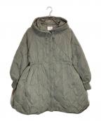URBAN RESEARCHアーバンリサーチ）の古着「キルティングドロストダウンコート」｜カーキ