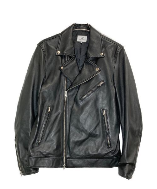 SHIPS JET BLUE（シップスジェットブルー）SHIPS JET BLUE (シップスジェットブルー) ラムレザージャケット ブラック サイズ:Lの古着・服飾アイテム