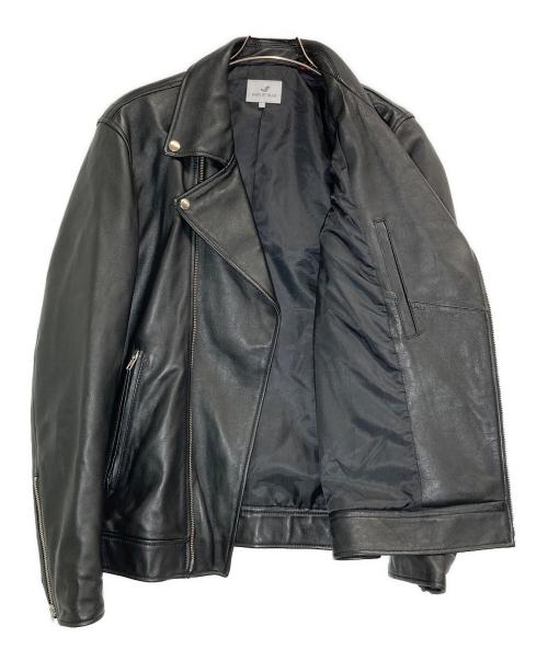 SHIPS JET BLUE（シップスジェットブルー）SHIPS JET BLUE (シップスジェットブルー) ラムレザージャケット ブラック サイズ:Lの古着・服飾アイテム