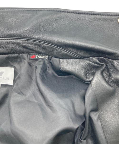 SHIPS JET BLUE（シップスジェットブルー）SHIPS JET BLUE (シップスジェットブルー) ラムレザージャケット ブラック サイズ:Lの古着・服飾アイテム