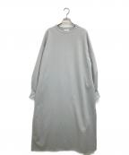 THE RERACSザ リラクス）の古着「STRUCTURE DOBULE FACE LONG SLEEVE DRESS/23SS-RECS-389L-J」｜ブルー
