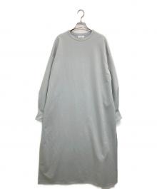 THE RERACS（ザ リラクス）の古着「STRUCTURE DOBULE FACE LONG SLEEVE DRESS/23SS-RECS-389L-J」｜ブルー