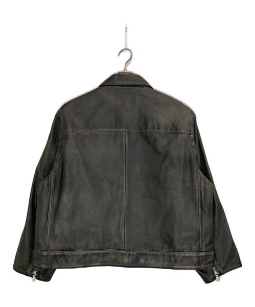 MAISON SPECIAL（メゾンスペシャル）MAISON SPECIAL (ビブラムソル) Sheep Leather Prime-Over Single Rider ブラック サイズ:1の古着・服飾アイテム