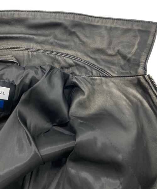 MAISON SPECIAL（メゾンスペシャル）MAISON SPECIAL (ビブラムソル) Sheep Leather Prime-Over Single Rider ブラック サイズ:1の古着・服飾アイテム