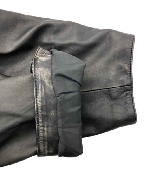 MAISON SPECIAL（メゾンスペシャル）MAISON SPECIAL (ビブラムソル) Sheep Leather Prime-Over Single Rider ブラック サイズ:1の古着・服飾アイテム