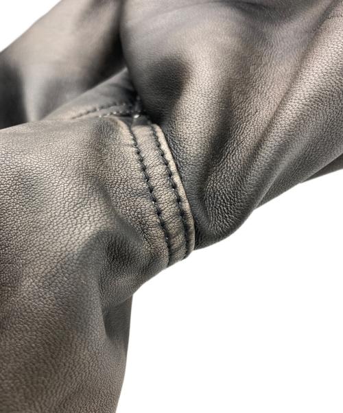 MAISON SPECIAL（メゾンスペシャル）MAISON SPECIAL (ビブラムソル) Sheep Leather Prime-Over Single Rider ブラック サイズ:1の古着・服飾アイテム