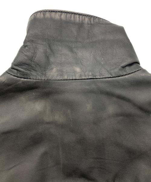 MAISON SPECIAL（メゾンスペシャル）MAISON SPECIAL (ビブラムソル) Sheep Leather Prime-Over Single Rider ブラック サイズ:1の古着・服飾アイテム