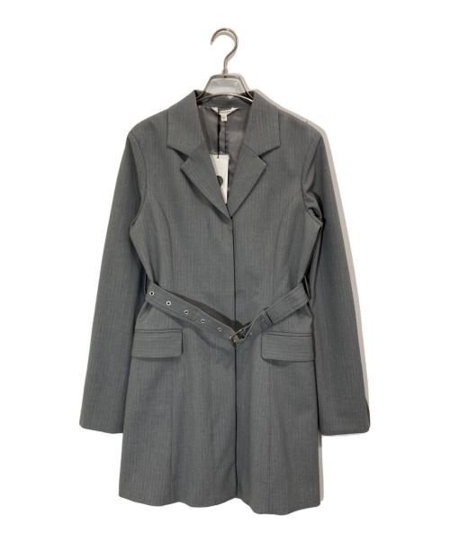 moussy（マウジー）moussy (マウジー) LONG SLEEVE BLAZER ミニドレス グレー サイズ:SIZE 2の古着・服飾アイテム