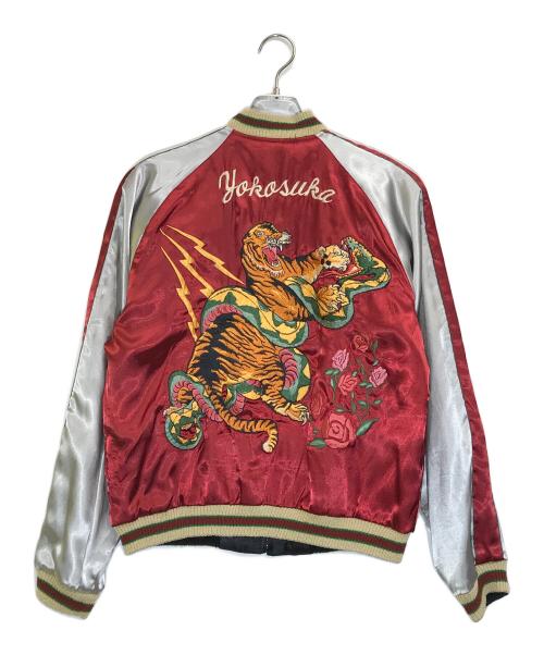 東洋エンタープライズ（トウヨウエンタープライズ）東洋エンタープライズ (トウヨウエンタープライズ) リバーシブルスカジャン/五重塔 ブラック×レッド サイズ:Mの古着・服飾アイテム