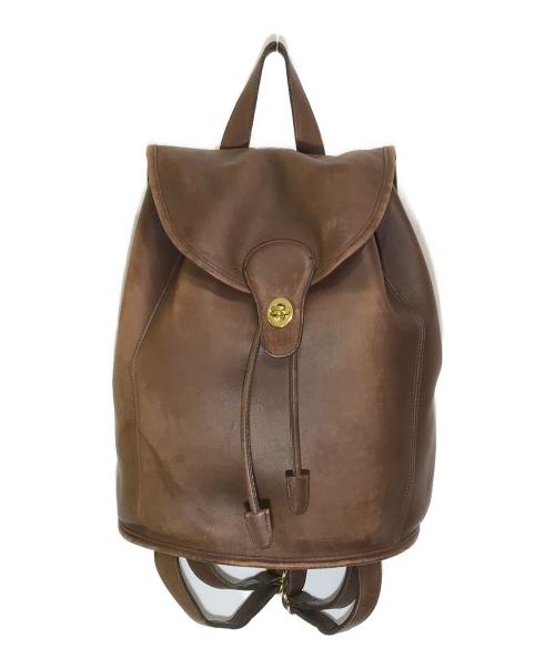COACH（コーチ）COACH (コーチ) レザーリュック ブラウンの古着・服飾アイテム