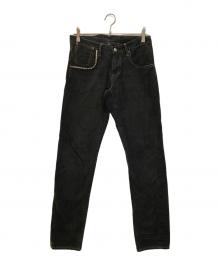 Hysteric Glamour（ヒステリックグラマー）の古着「USED加工 スタッズ デニムパンツ」｜ブラック