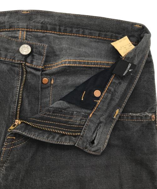 Hysteric Glamour（ヒステリックグラマー）Hysteric Glamour (ヒステリックグラマー) USED加工 スタッズ デニムパンツ ブラック サイズ:Sの古着・服飾アイテム